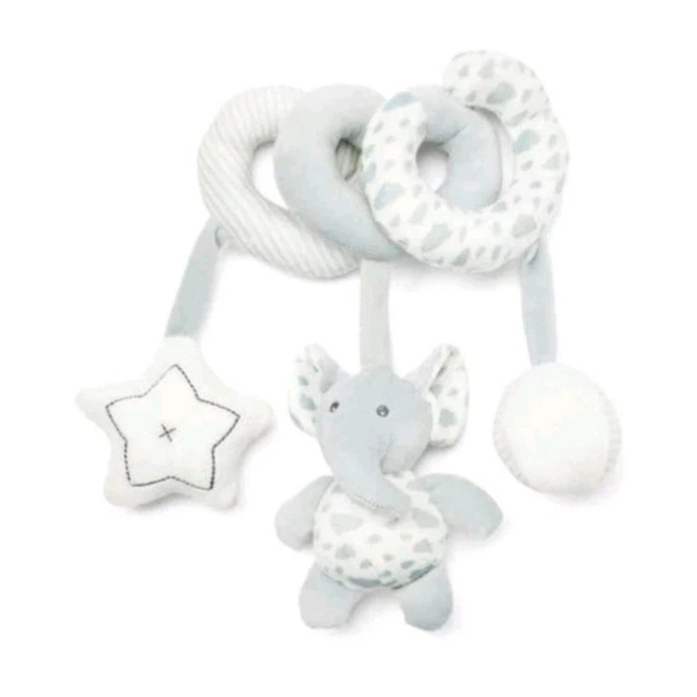 Activities By Baby Mode Spiral Plush Elephant Star Ball Toy For Visual Dev NWOT